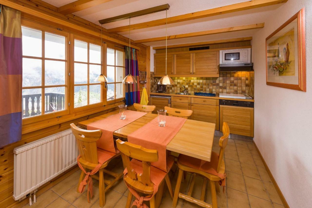 Apartment Schinkenheim "Bei Fuchs & Hase" Grächen Dış mekan fotoğraf