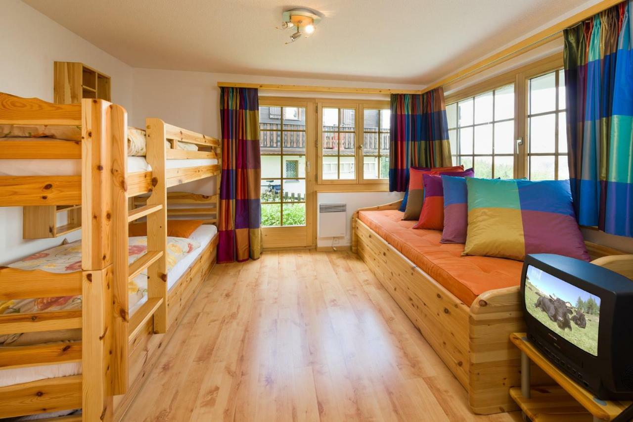 Apartment Schinkenheim "Bei Fuchs & Hase" Grächen Dış mekan fotoğraf