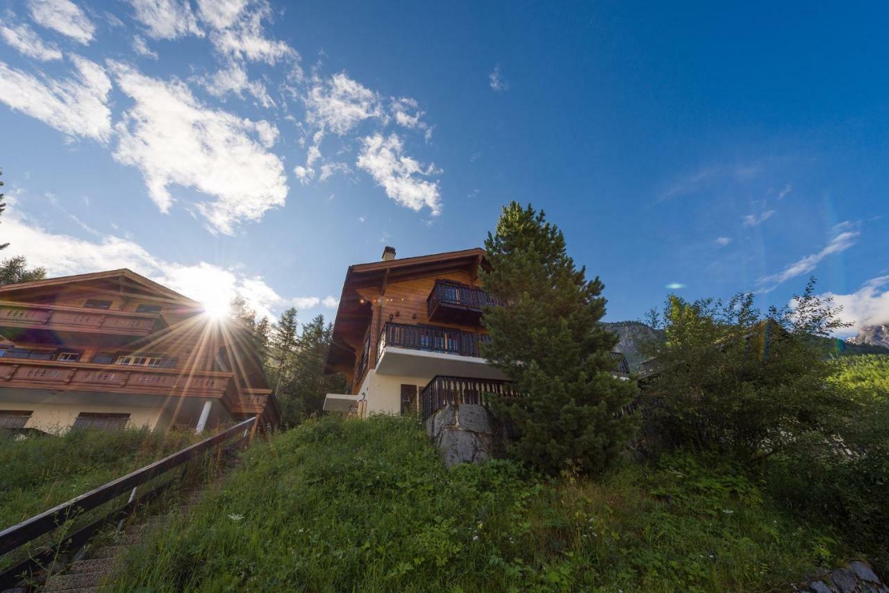 Apartment Schinkenheim "Bei Fuchs & Hase" Grächen Dış mekan fotoğraf