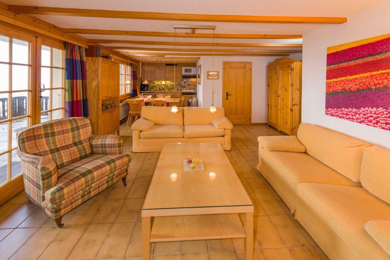 Apartment Schinkenheim "Bei Fuchs & Hase" Grächen Dış mekan fotoğraf